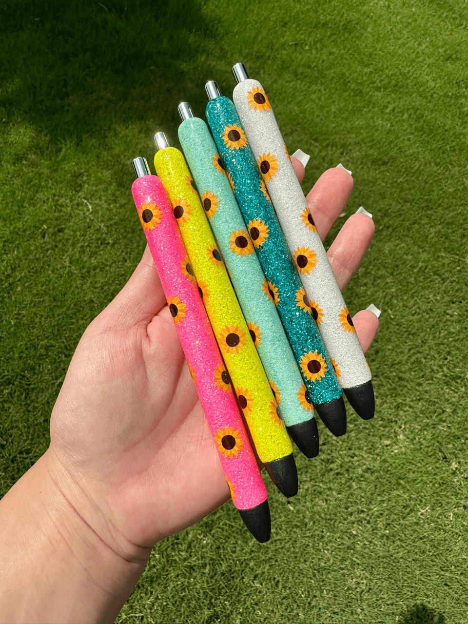 Full Sunflower Glitter Pen (1 Pen)