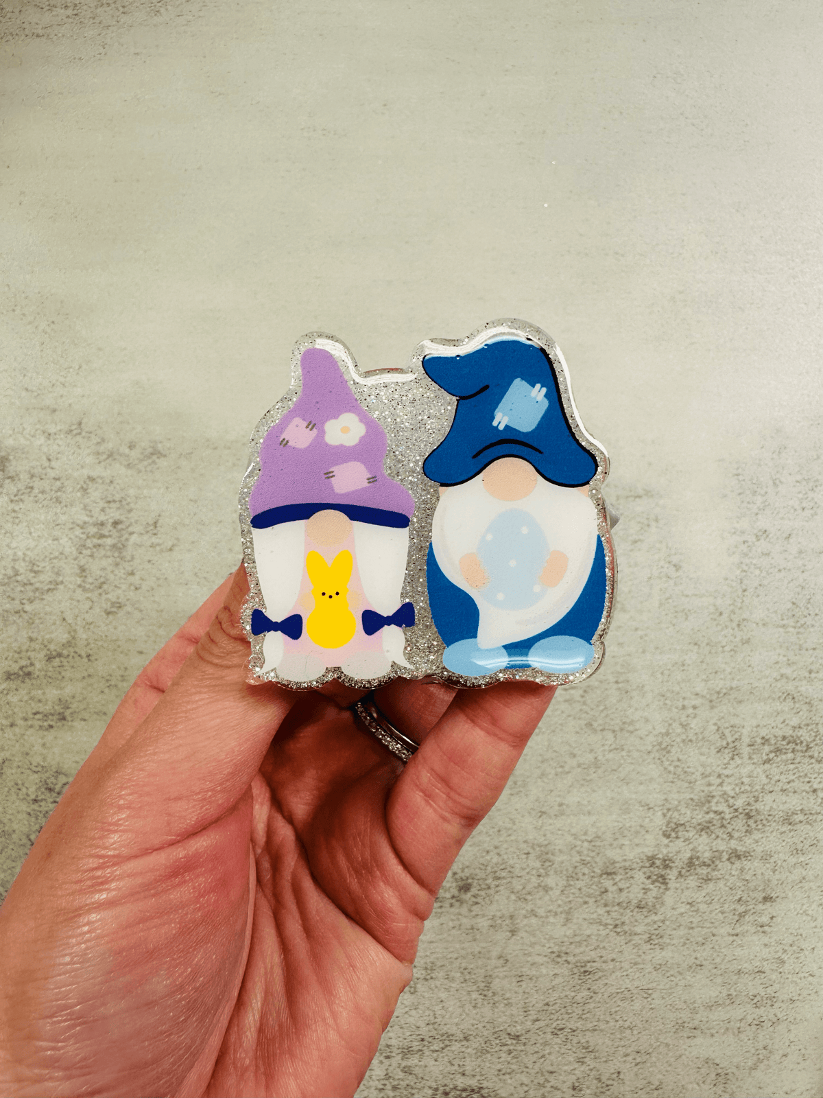 Easter Gnomies Keychain